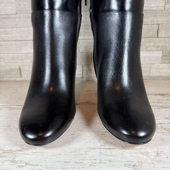 Kate Spade Colby Tall Leather High-Heel Boots Black Size 9.5B NEW - Picture 4 of 16
